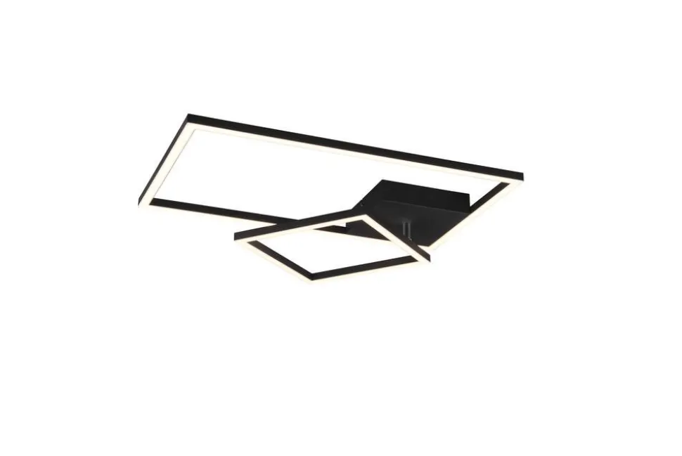 Trio Lighting LED kattovalaisin Padella mattamusta