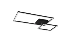 Trio Lighting LED kattovalaisin Padella mattamusta