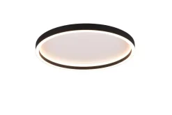 Trio Lighting LED kattovalaisin Rotonda pyöreä mattamusta
