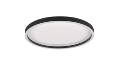 Trio Lighting LED kattovalaisin Rotonda pyöreä mattamusta