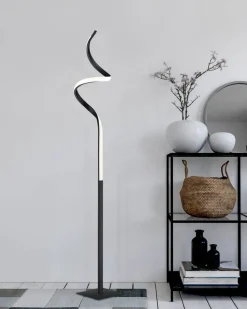 Trio Lighting LED lattiavalaisin Course mattamusta