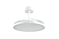 Trio Lighting LED tuuletinkattovalaisin Kasfjord mattavalkoi