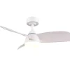 Trio Lighting LED tuuletinkattovalaisin Helsinki mattavalkoi