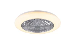 Trio Lighting LED tuuletinkattovalaisin Stralsund harmaa sta