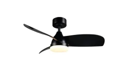 Trio Lighting LED tuuletinkattovalaisin Helsinki mattamusta
