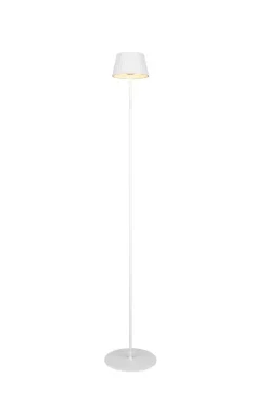 Trio Lighting LED ulkolattiavalaisin Suarez mattavalkoinen l