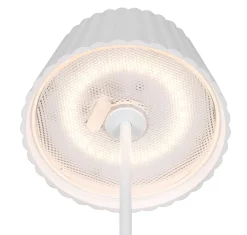 Trio Lighting LED ulkolattiavalaisin Suarez mattavalkoinen l