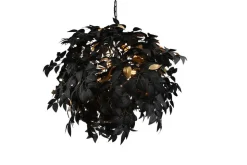 Trio Lighting riippuvalaisin Leavy 70 cm 4xE14 mattamusta