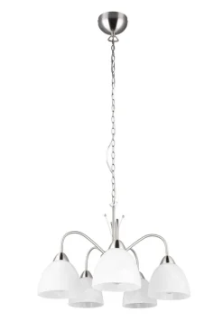 Trio Lighting riippuvalaisin Dobby 5-os E27 harjattu teräs/a