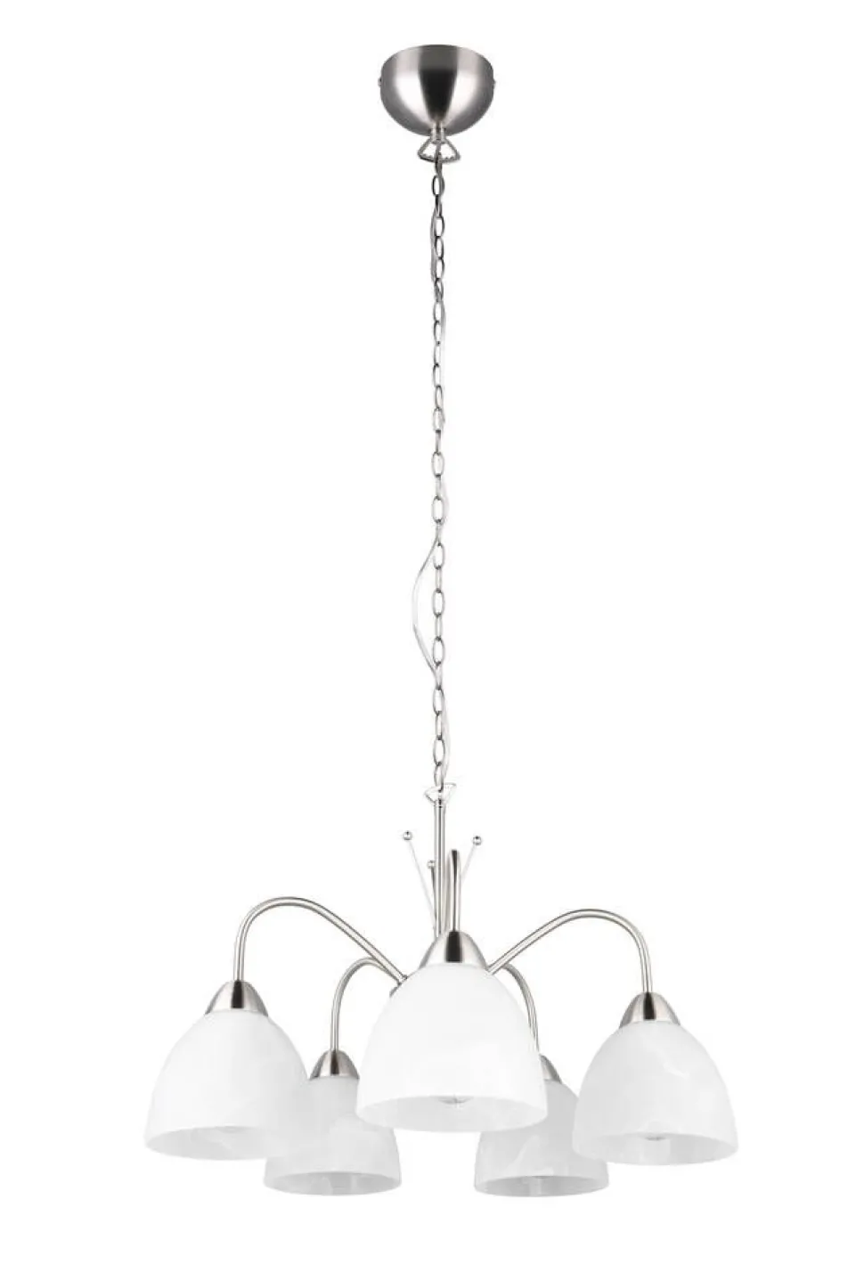Trio Lighting riippuvalaisin Dobby 5-os E27 harjattu teräs/a