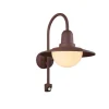 Trio Lighting seinävalaisin Norman E27 rustiikki liiketunnis