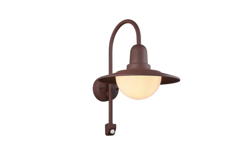 Trio Lighting seinävalaisin Norman E27 rustiikki liiketunnis