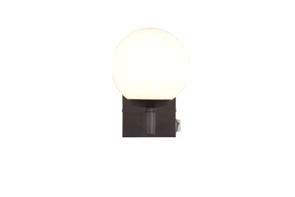 Trio Lighting seinävalaisin Kula H2O 1-os E14 mattamusta