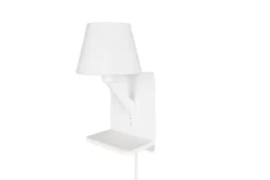 Trio Lighting Comfort seinävalaisin E14 mattavalkoinen latau