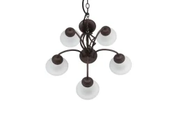 Trio Lighting kattokruunu Rustica 5-os E27 rustiikki