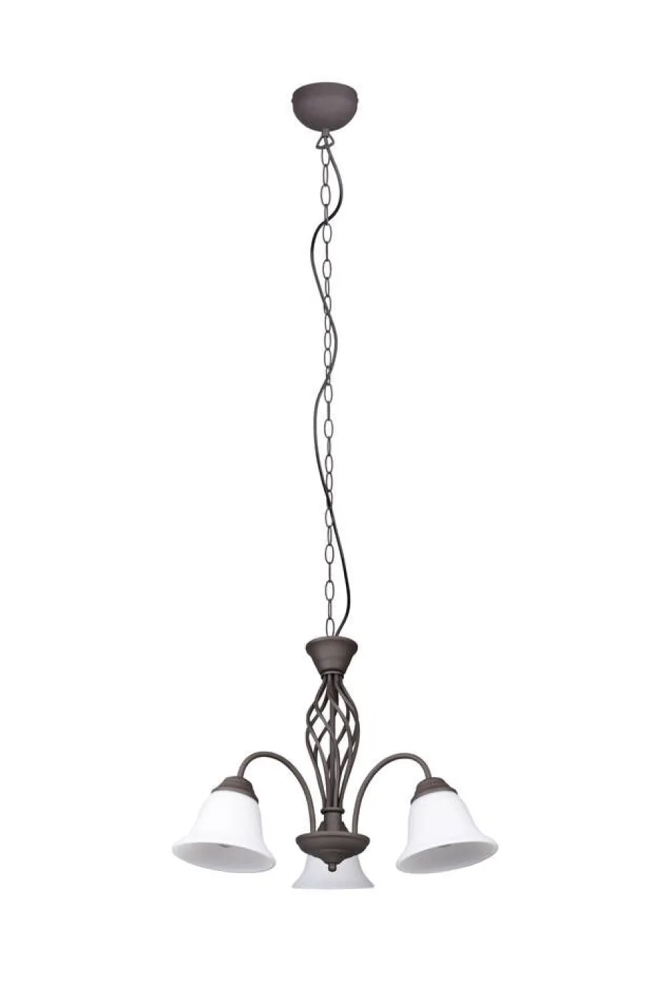 Trio Lighting kattokruunu Rustica 3-os E27 rustiikki