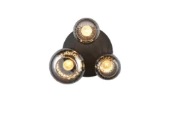 Trio Lighting kattovalaisin Diva 3-os E27 mattamusta/kromatt