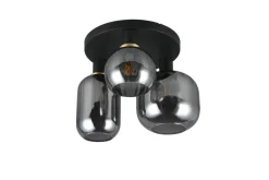 Trio Lighting kattovalaisin Diva 3-os E27 mattamusta/kromatt