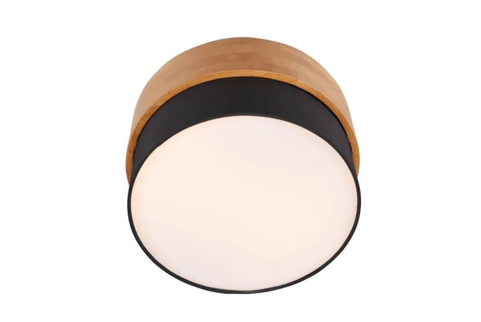Trio Lighting kattovalaisin Seasons 30 cm E14 musta/puu
