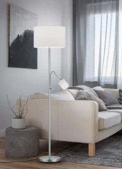 Trio Lighting lattiavalaisin Hotel E27+E14 valkoinen