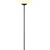 Trio Lighting lattiavalaisin Fomento E27 mattamusta/valkoine