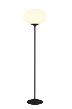 Trio Lighting lattiavalaisin Fomento E27 mattamusta/valkoine