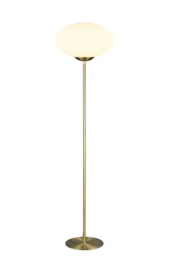 Trio Lighting lattiavalaisin Fomento E27 mattamessinki/valko
