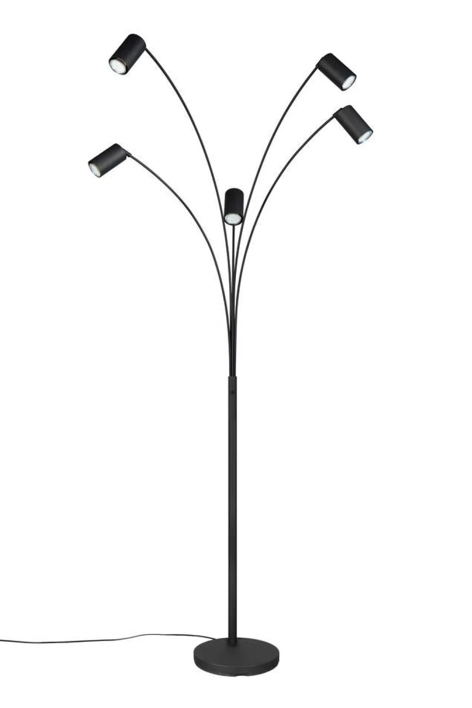 Trio Lighting lattiavalaisin Marley 5-os GU10 mattamusta