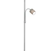Trio Lighting lattiavalaisin Hotel E27+E14 harmaa