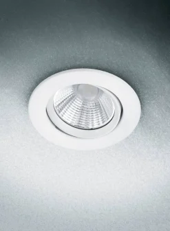 Trio Lighting LED alasvalo Pamir mattavalkoinen pyöreä