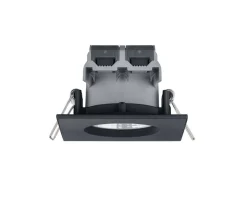 Trio Lighting LED alasvalo Zagros IP65 mattamusta neliö