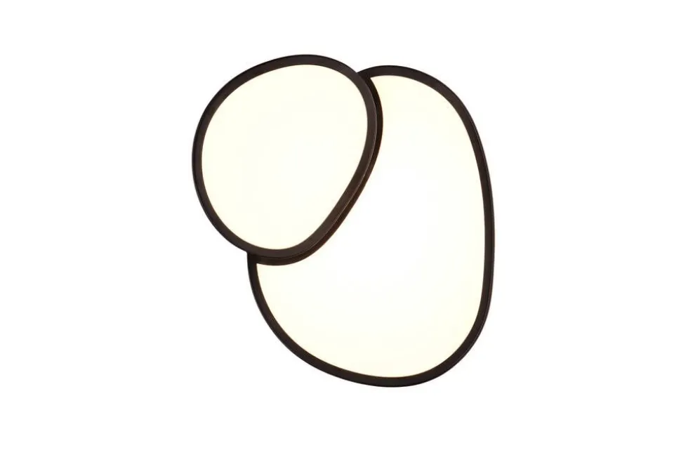 Trio Lighting LED kattovalaisin Rise 43 cm mattamusta
