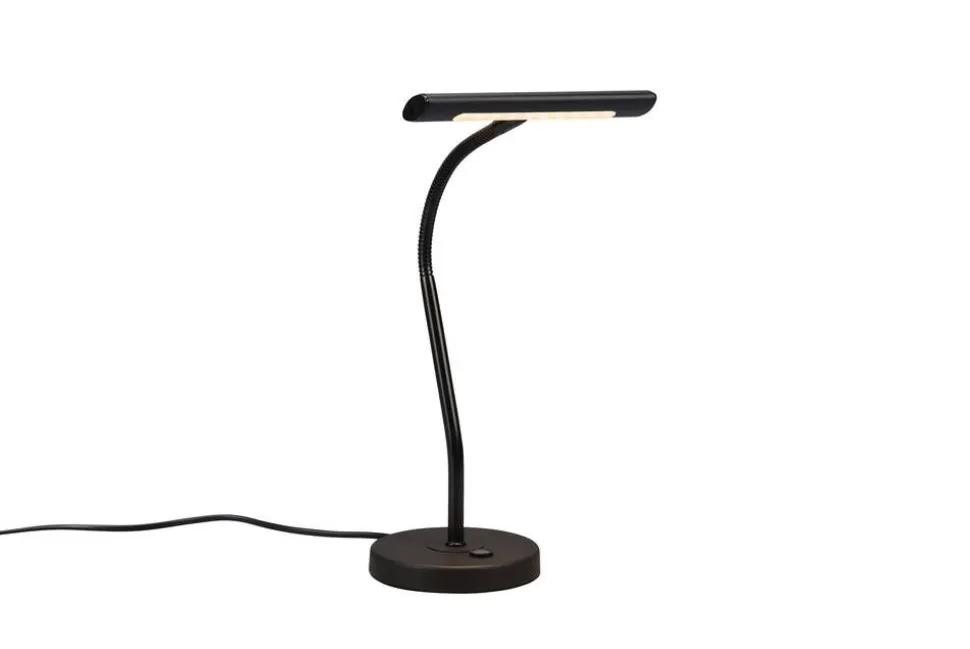 Trio Lighting LED pöytävalaisin Curtis mattamusta