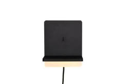 Trio Lighting LED seinävalaisin Fairfield mattamusta latausa