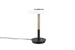 Trio Lighting pöytävalaisin Celeste LED mattamusta/valkoinen