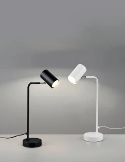 Trio Lighting pöytävalaisin Marley GU10 mattavalkoinen