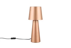 Trio Lighting pöytävalaisin Nubian E27 kahvinruskea