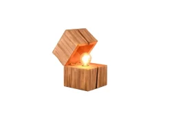 Trio Lighting pöytävalaisin Treasure E14 (sis.) puu