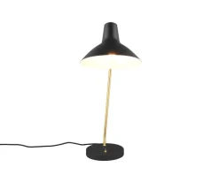 Trio Lighting pöytävalaisin Traveller E27 mattamusta/mattame