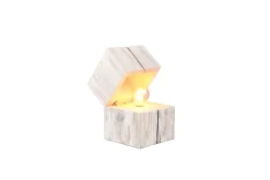 Trio Lighting pöytävalaisin Treasure E14 (sis.) valkoinen