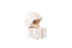 Trio Lighting pöytävalaisin Treasure E14 (sis.) valkoinen