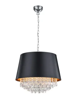 Trio Lighting riippuvalaisin Loreley 3xE14 musta/kulta