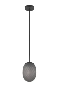 Trio Lighting riippuvalaisin Facette 1-os E27 mattamusta/sav