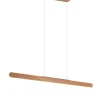 Trio Lighting riippuvalaisin Helios LED 100 cm kahvinruskea