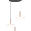 Trio Lighting riippuvalaisin Celeste LED 3-os kahvinruskea