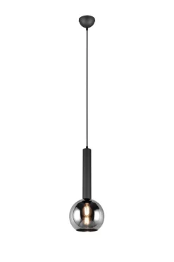 Trio Lighting riippuvalaisin Clayton 1-os E27 mattamusta