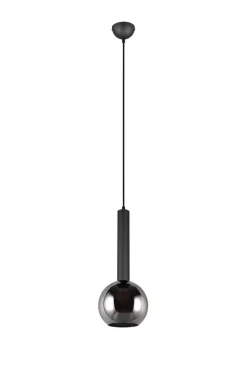 Trio Lighting riippuvalaisin Clayton 1-os E27 mattamusta