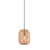 Trio Lighting riippuvalaisin Runa 25 cm E27 mattamusta/sisal