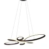 Trio Lighting riippuvalaisin Fly LED mattamusta