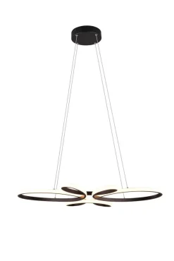 Trio Lighting riippuvalaisin Fly LED mattamusta